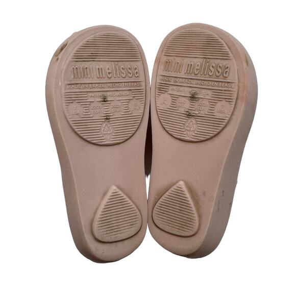 MINI MELISSA Ultragirl Dog Mary Jane Flat in Light Pink Size 7 Toddler Frenchie - Picture 7 of 9